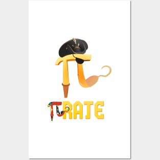 PIrate Pi funny Pirate Pi Math Pi Pun Posters and Art